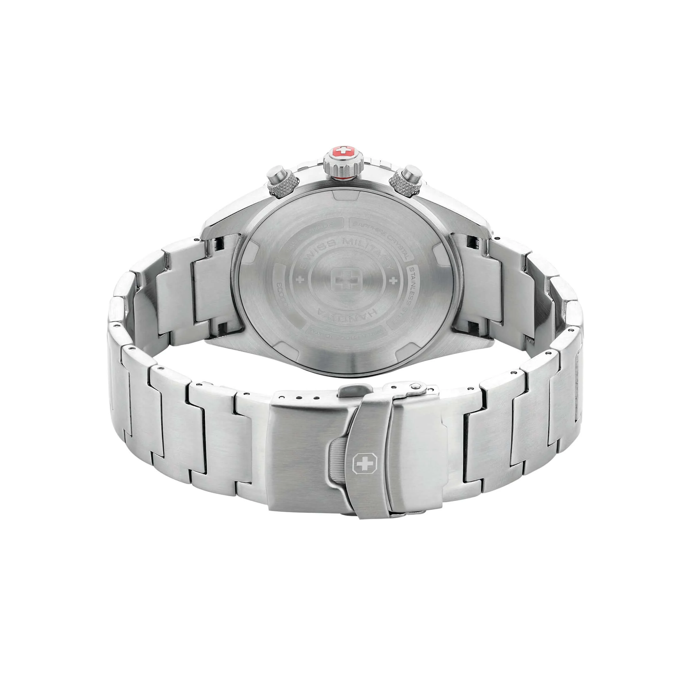 AFTERBURN CHRONO Herren Armbanduhr Chronograph 42mm Edelstahl Blau - Chronograph Uhr Militär Uhr -  Swiss Made - Image 3