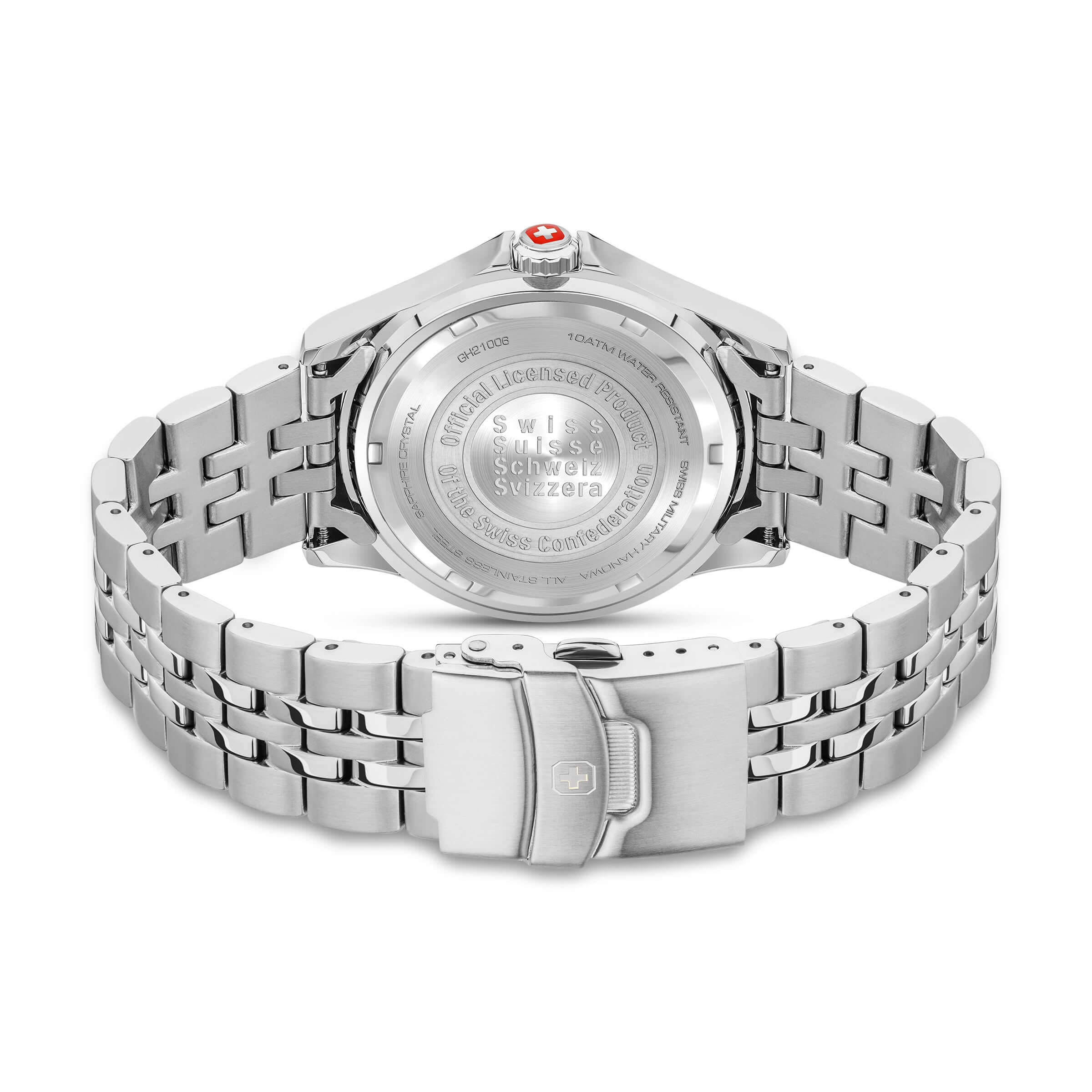 FLAGSHIP X 42mm Stainless Steel Blue/Red - Swiss Made - Image 3