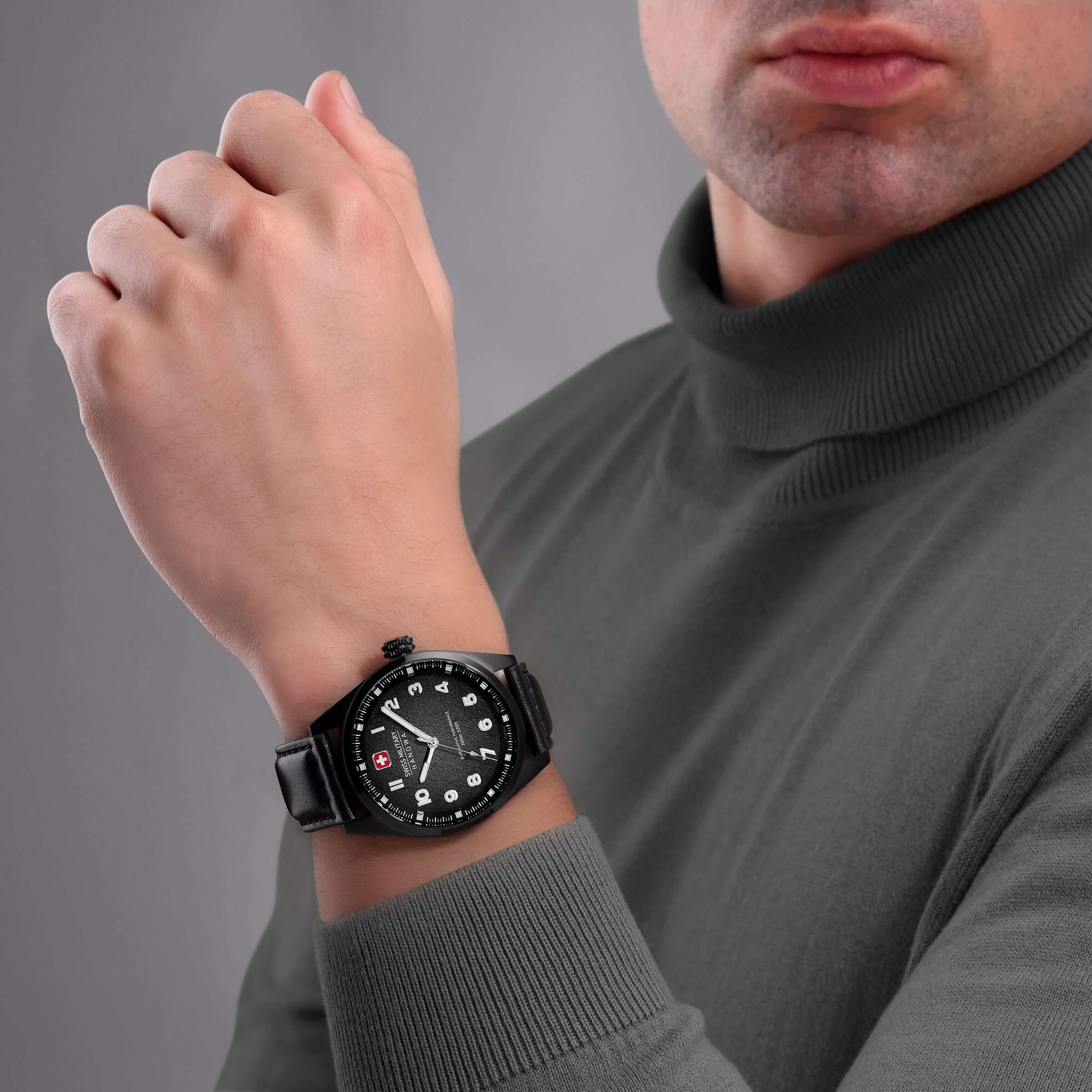 GREYHOUND 42mm Armbanduhr Herren Uhr Chronograph - Swiss Made - Image 6