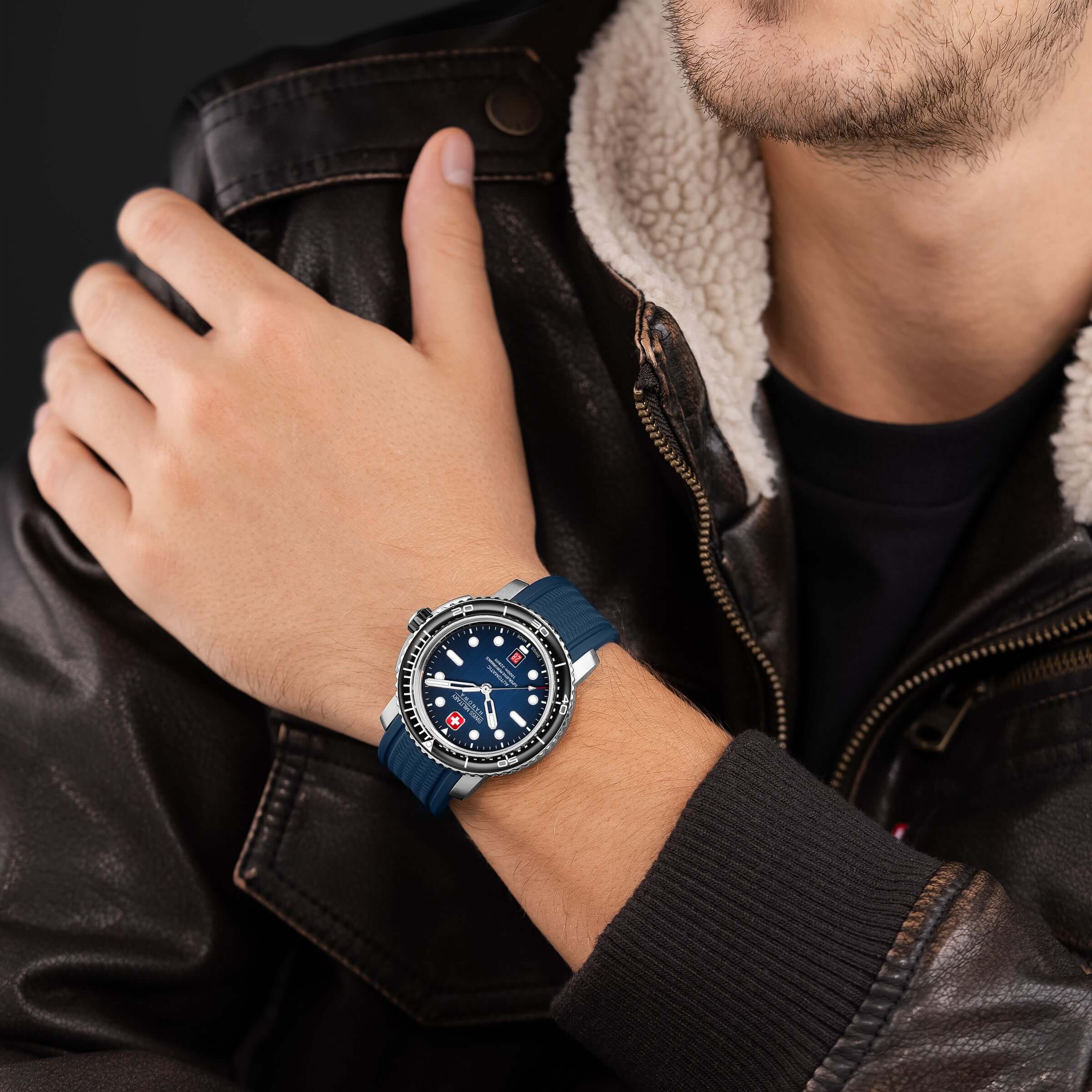 MAITRE PLONGEUR Blue/Silver Stainless Steel - Swiss Made - Image 7