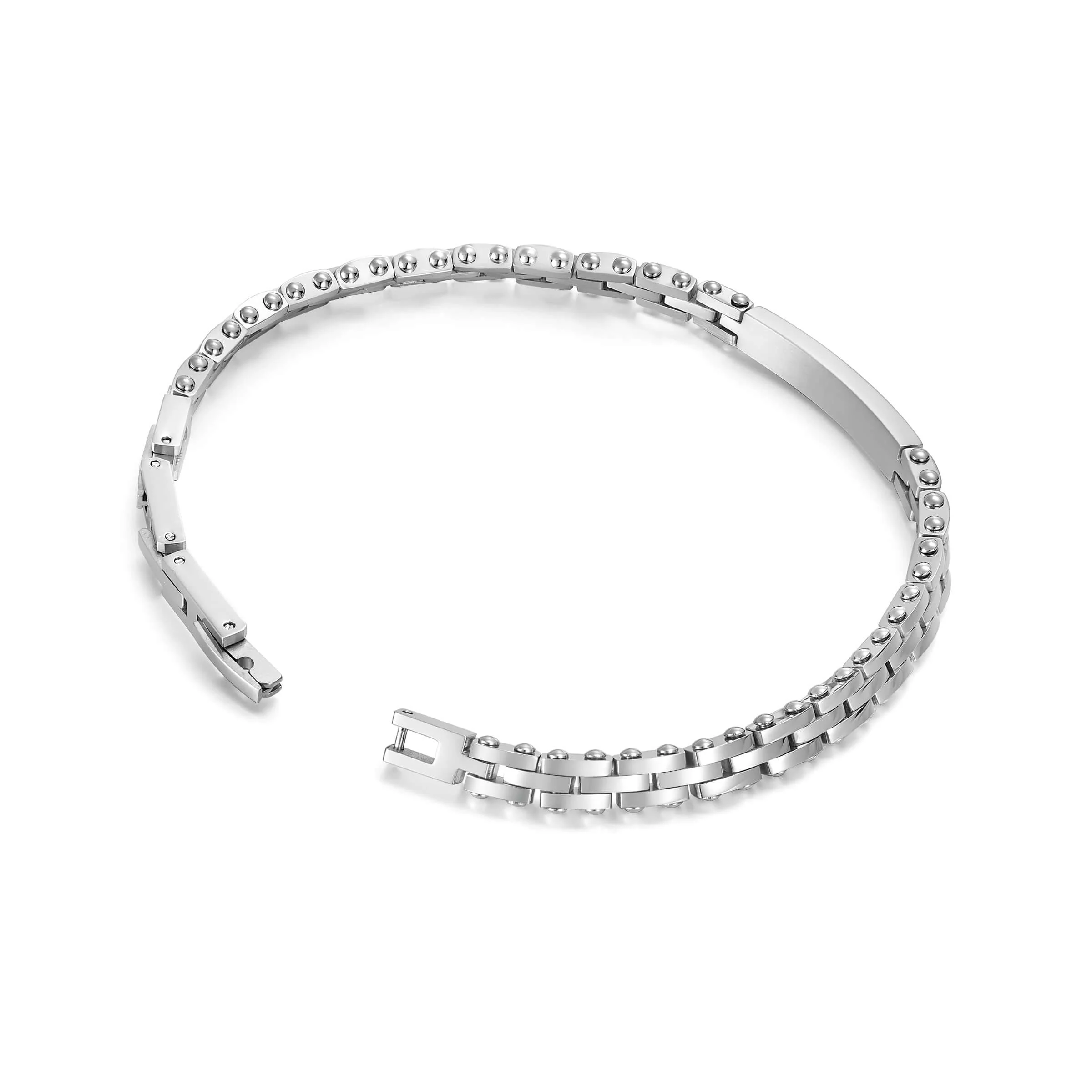 Police Herren Armband Edelstahl Silber Kettenarmband Herrenarmband Silber Kette Herren Schmuck Armband Silber - Image 3