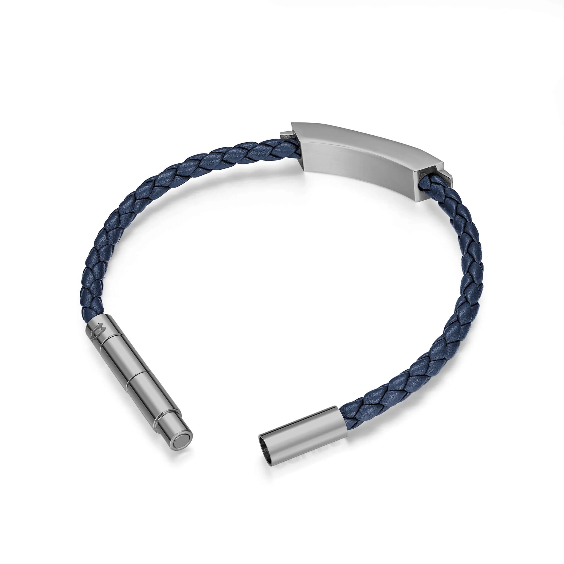 Police Herren Armband Leder Armband Lederarmband Herrenarmband Leder Blau Herren Schmuck - Image 3
