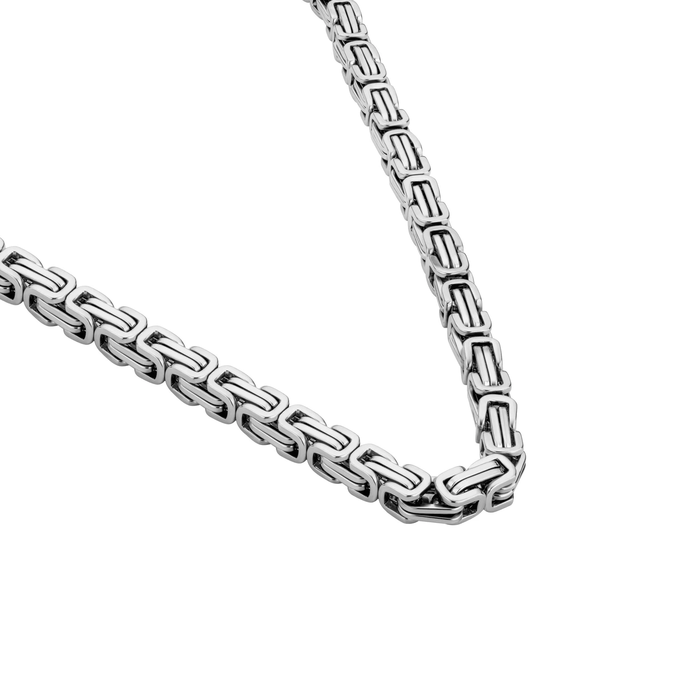 Police Herren Kette Halskette Silber Edelstahl 50 cm Panzerkette Schmuck Herrenkette Halskette Silber - Image 3