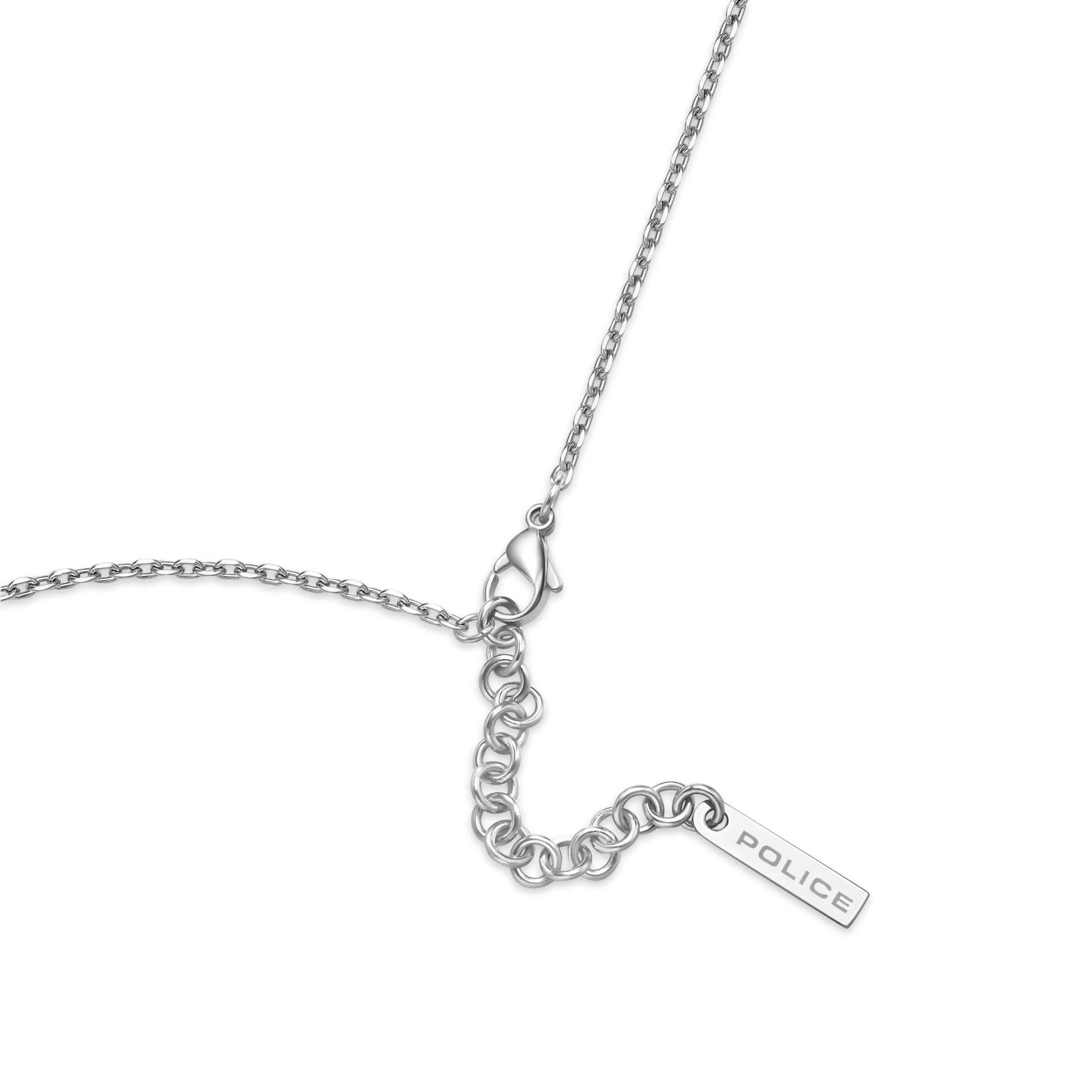 Police Herren Kette Halskette Silber 50 cm Edelstahl Kreuz Anhänger Herrenkette Silber Kette Halskette Herren Schmuck - Image 2
