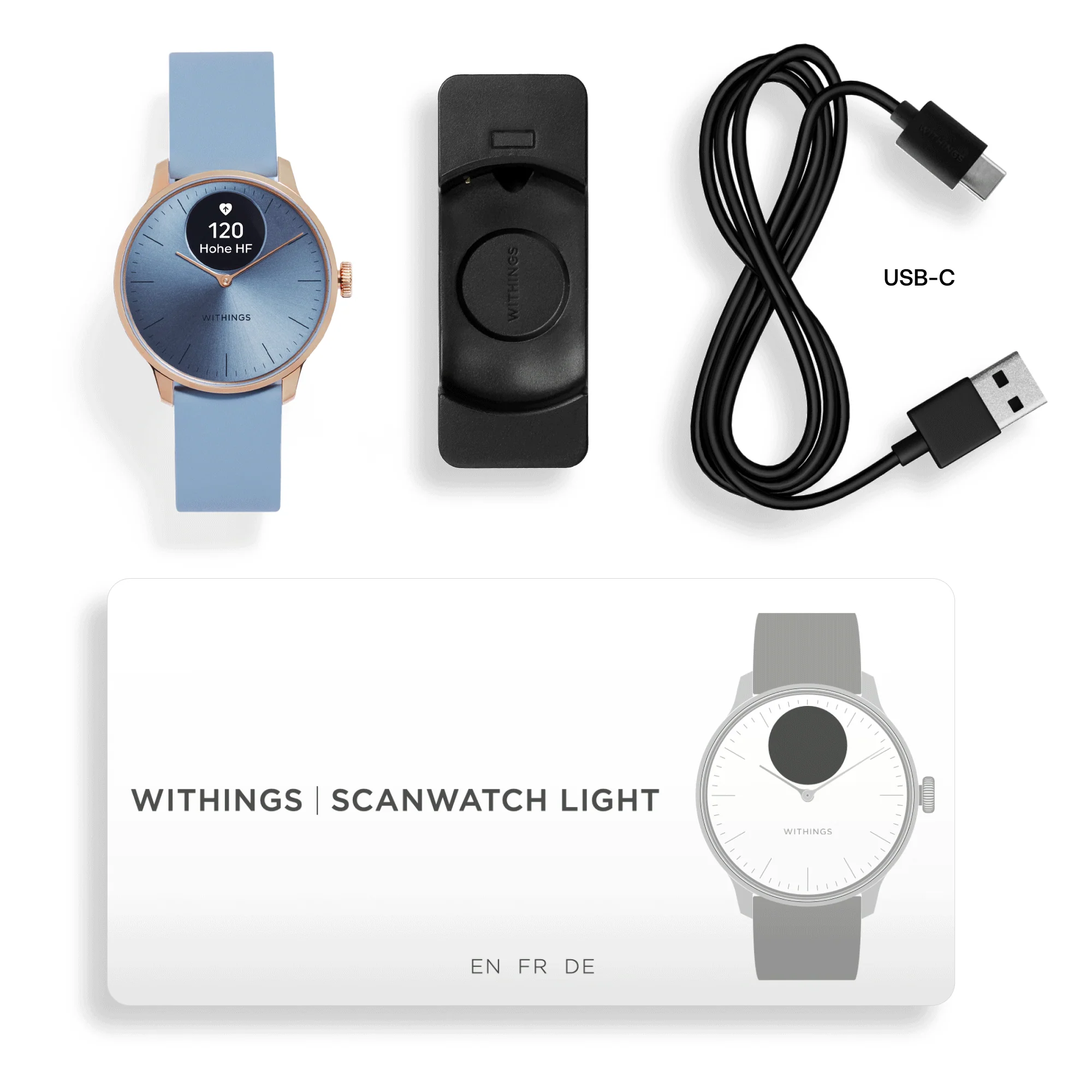 Withings ScanWatch Light - 37mm Blue - Image 3