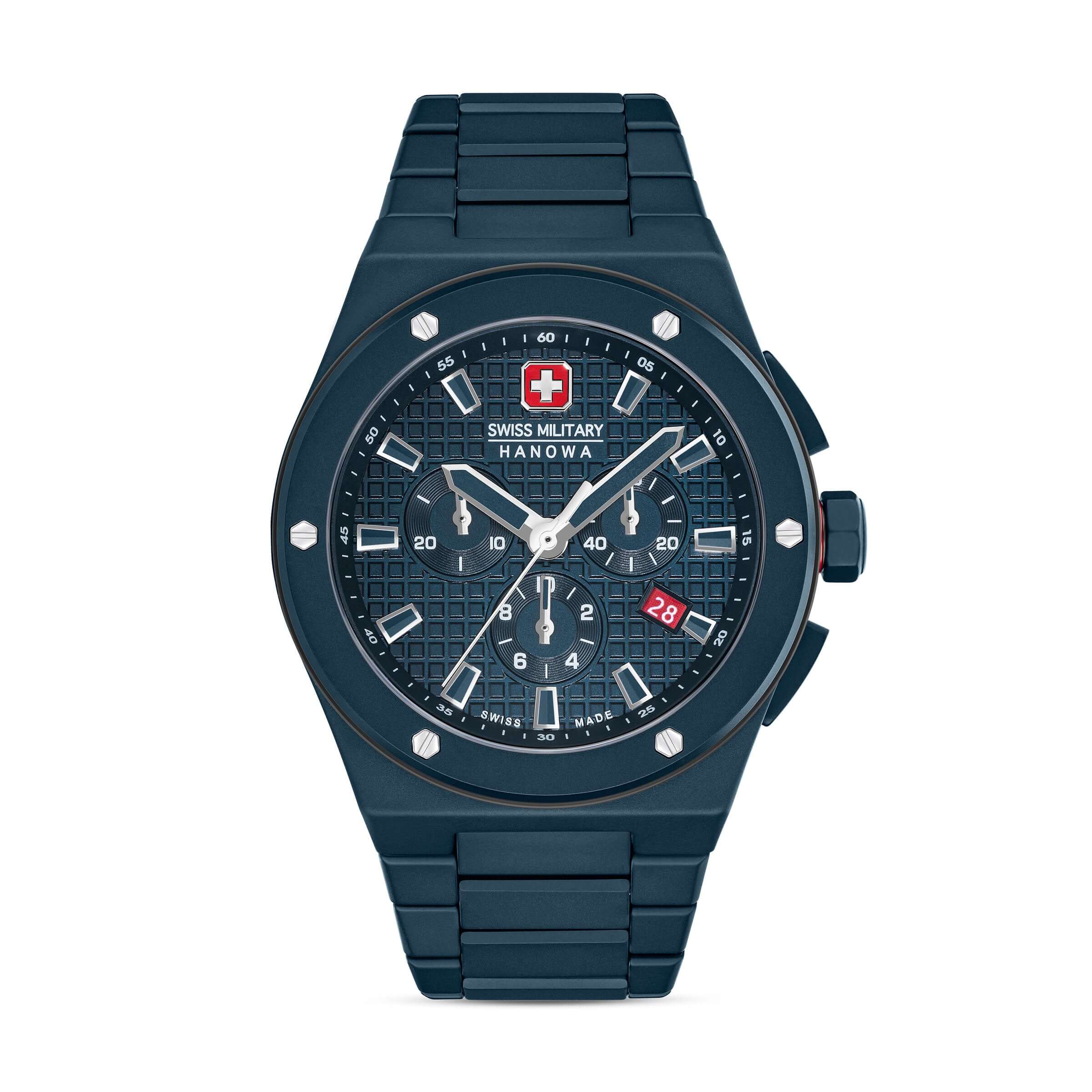 SIDEWINDER CERAMIC Edelstahl Blau 42mm - Swiss Made