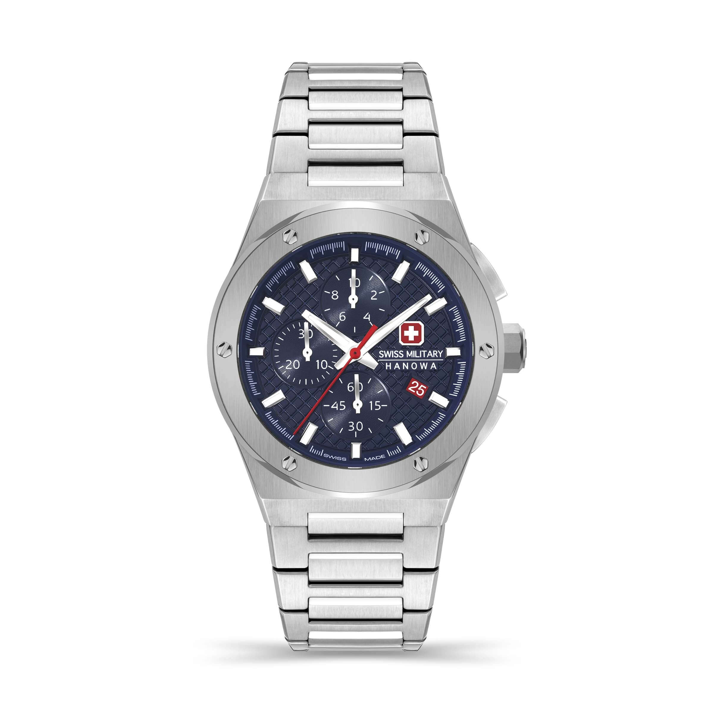 SIDEWINDER CHRONO Edelstahl Blau 42mm - Swiss Made