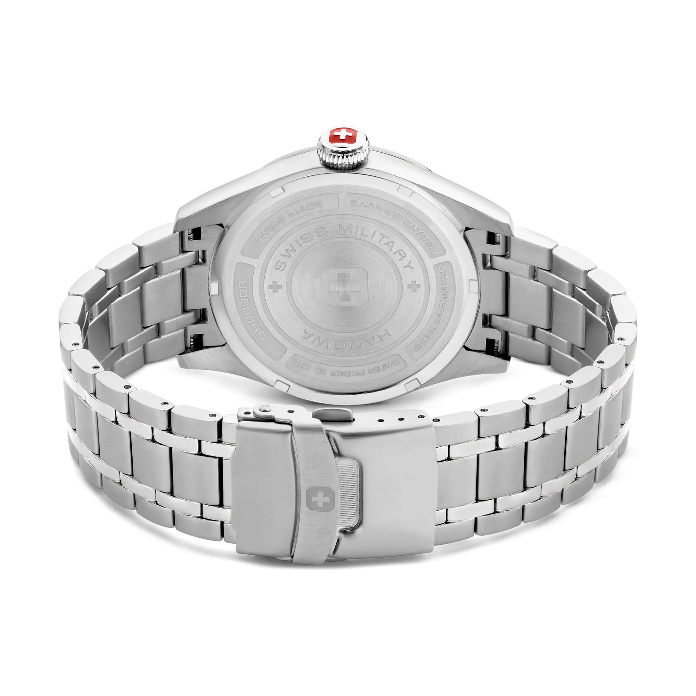 THUNDERBOLT Silber/Schwarz Edelstahl Chronograph - Swiss Made - Image 3