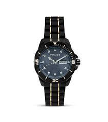 Police Herren Armbanduhr Edelstahl Schwarz/Gold 42mm - Chronograph Sportuhr Herrenuhr - Handgelenk Uhr