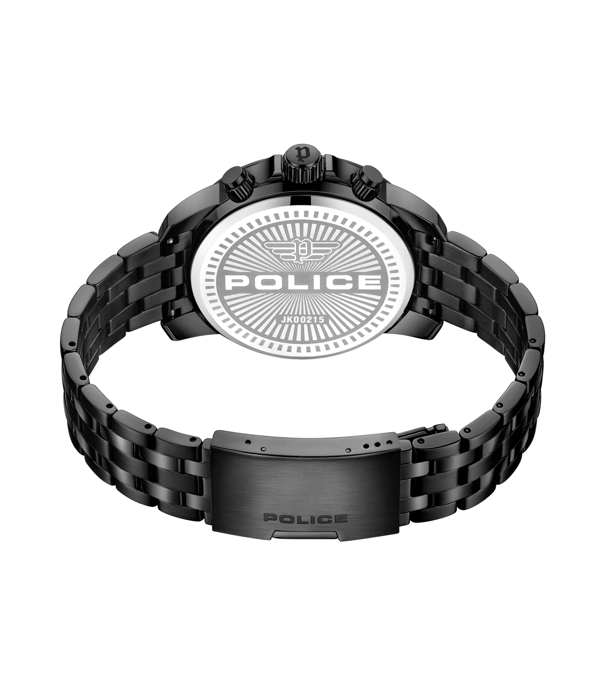 Police Herren Armbanduhr Analog Quarz Edelstahl Schwarz 42mm Chronograph Herrenuhr Armbanduhr Chronographen - Image 4