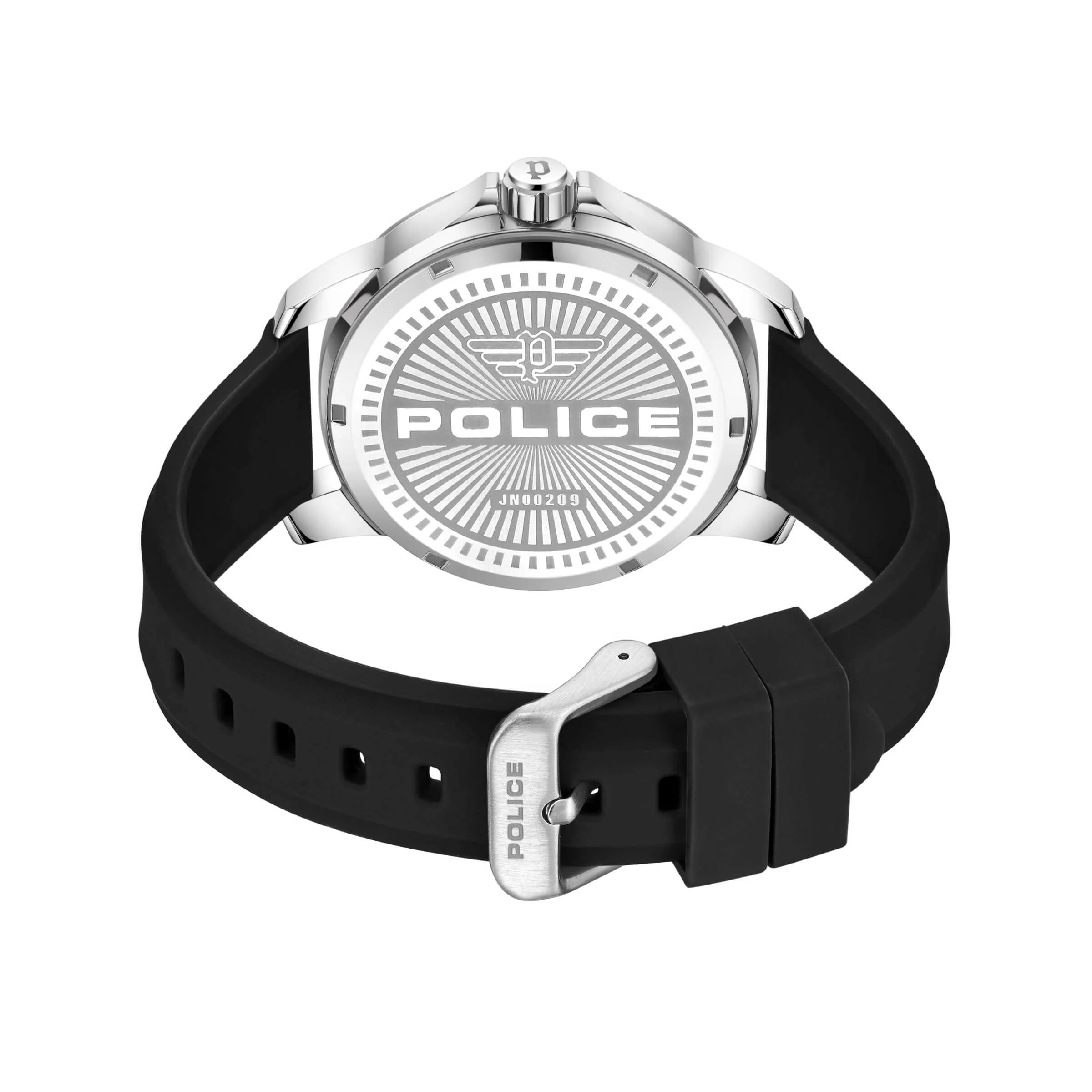 Police Herren Armbanduhr Analog Quarz Uhr Herrenuhr Leder Armband Schwarz 42mm - Image 5
