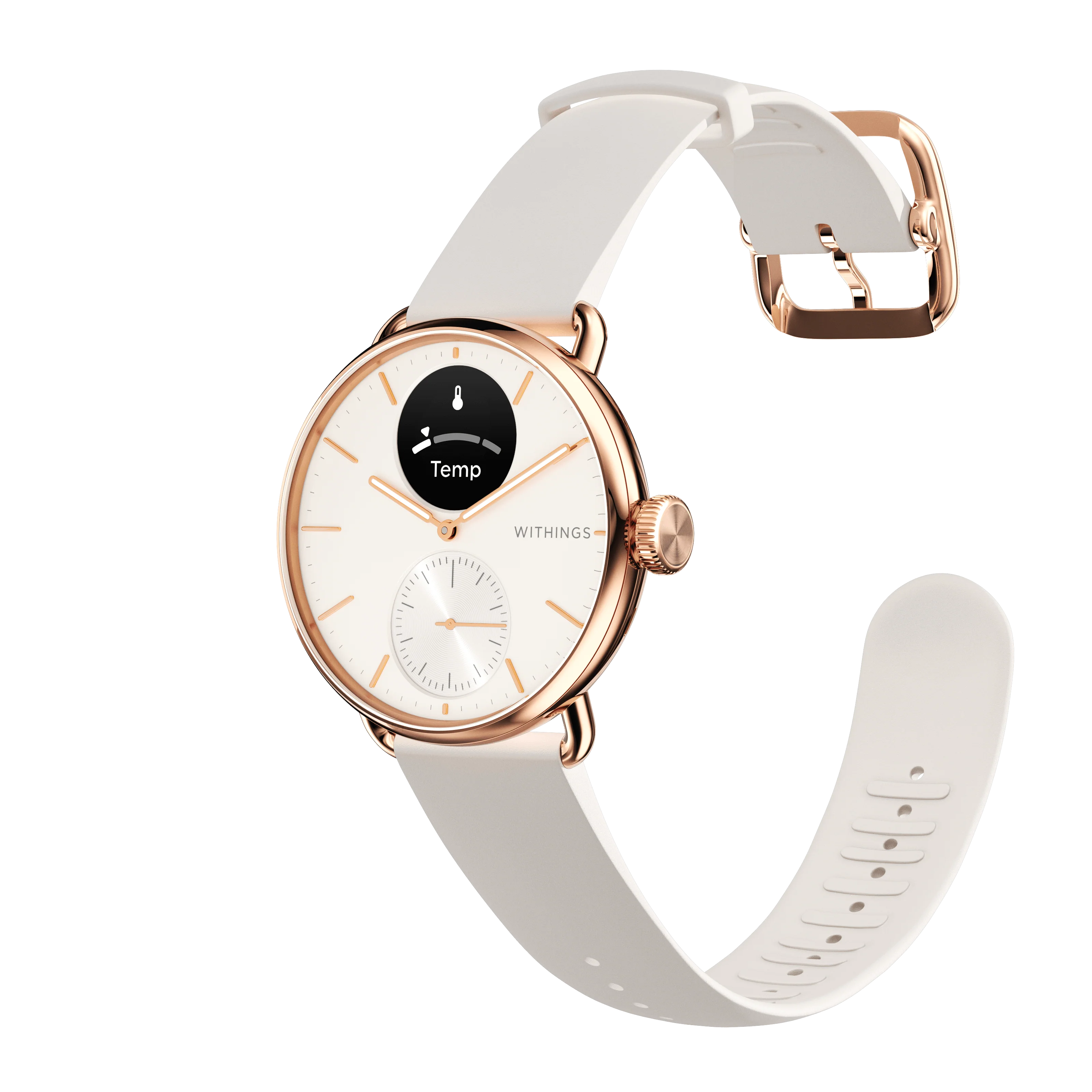 Withings ScanWatch 2 - 38mm Sand | Rosegold + Gratis Withings Milanaisearmband - Image 8