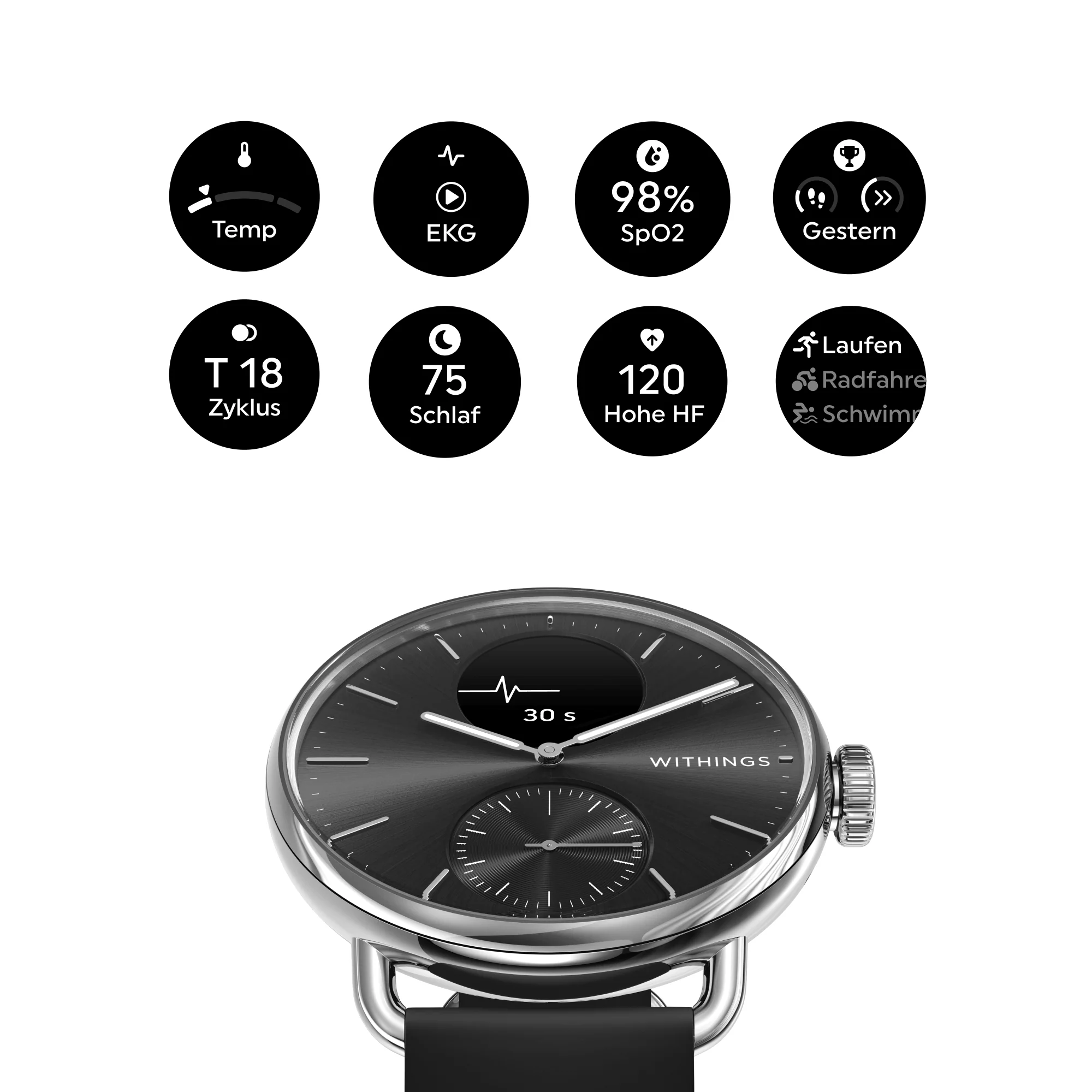 Withings ScanWatch 2 - Black 38mm - Image 17