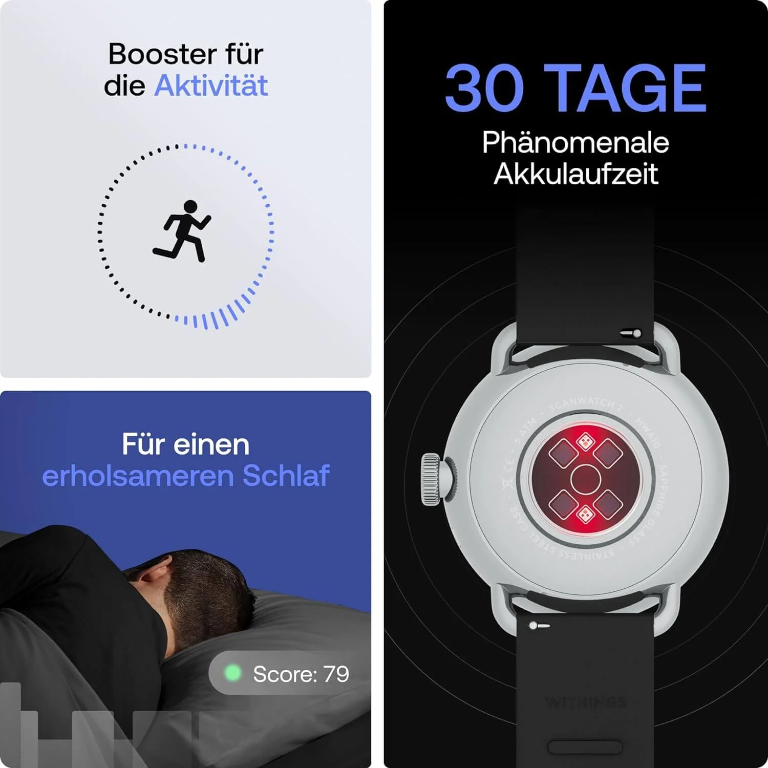 Withings ScanWatch 2 - Black 38mm - Image 4
