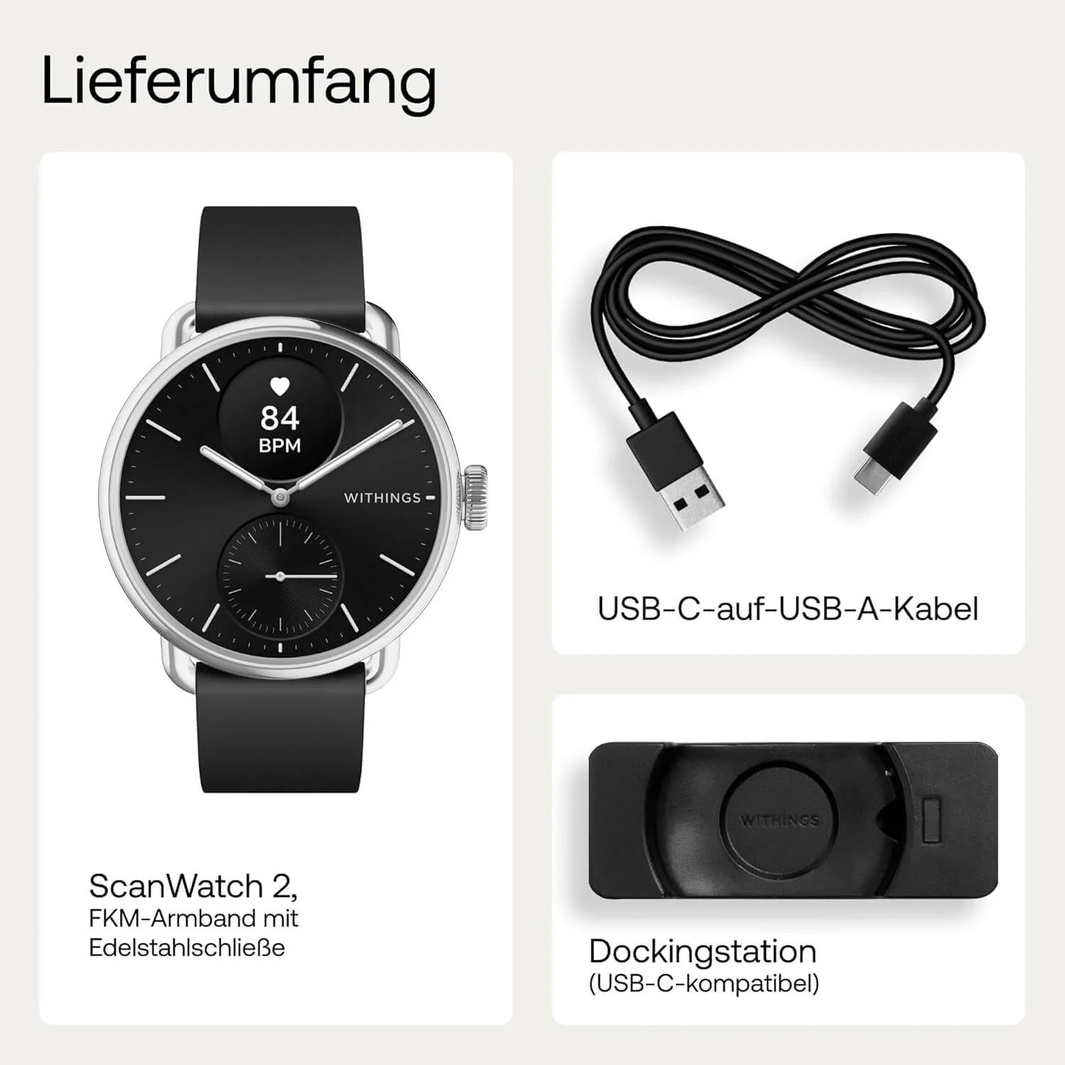 Withings ScanWatch 2 - Black 38mm - Image 5