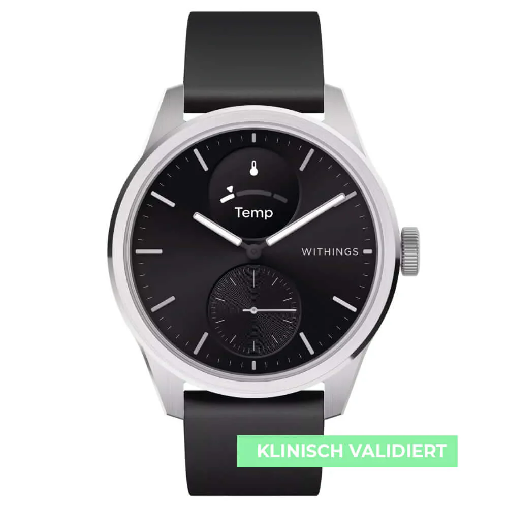 Withings ScanWatch 2 - Black 42mm + Gratis Withings Lederarmband in Schwarz - Image 18