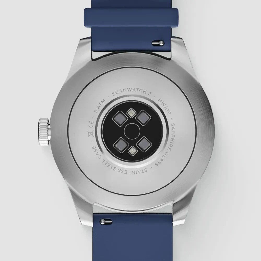 Withings ScanWatch 2 - Blau 42mm + Gratis Withings Lederarmband in Schwarz - Image 7