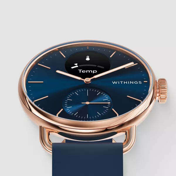 Withings ScanWatch 2 - 38mm Blau Rosegold + Gratis Lederarmband Pink - Image 10