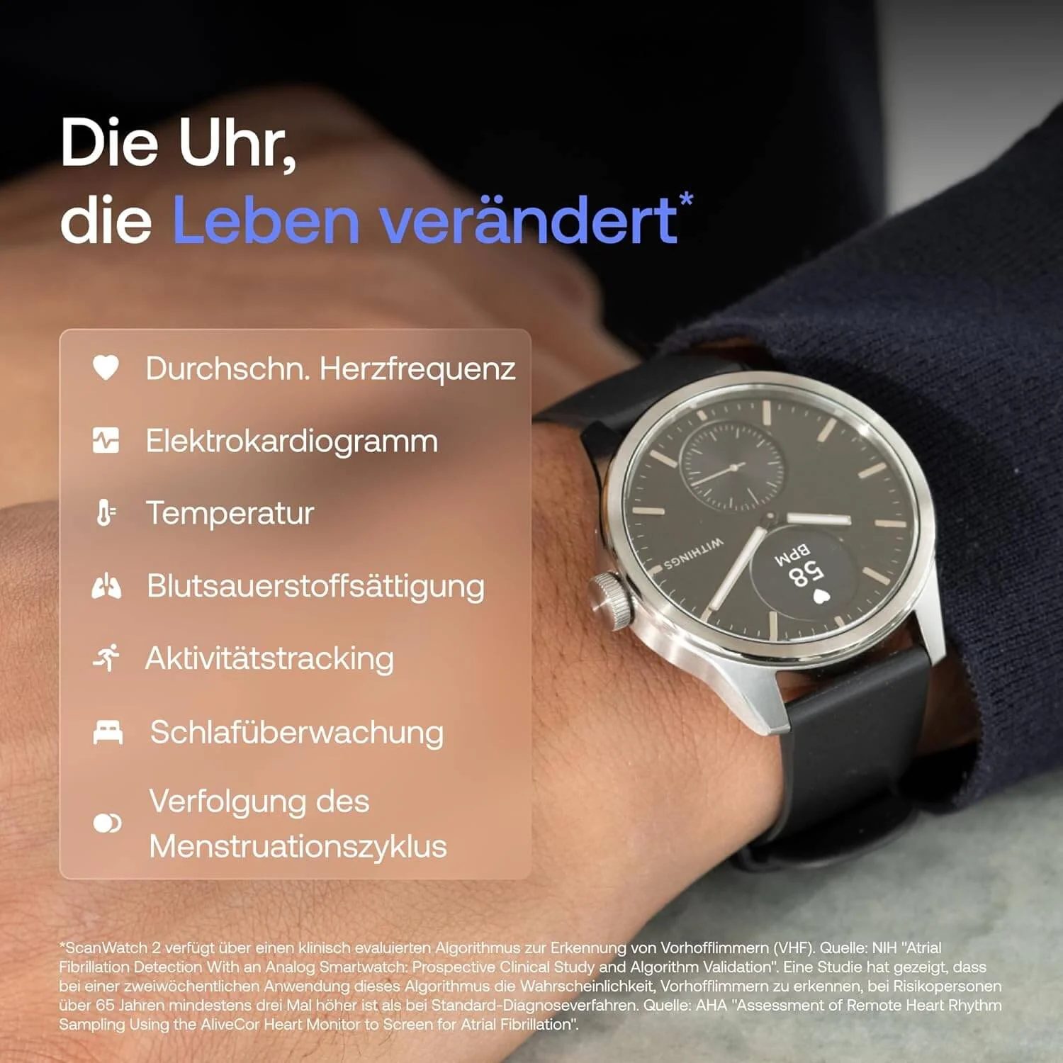 Withings Scanwatch 2 White - 38mm - Image 3