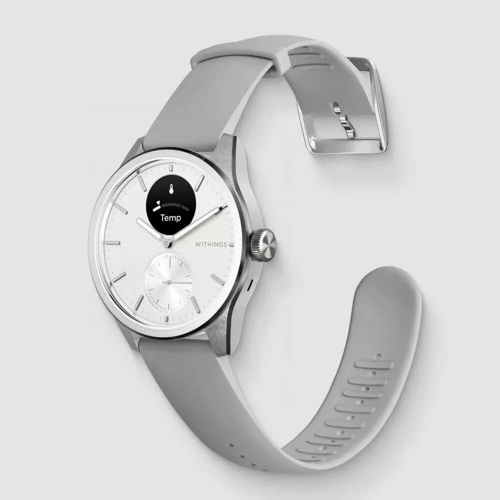 Withings ScanWatch 2 - White 42mm + Gratis Withings Lederarmband in Braun - Image 10
