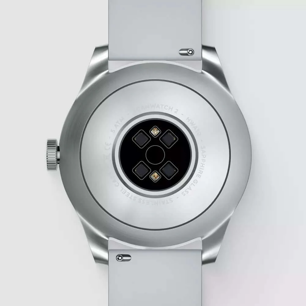 Withings ScanWatch 2 - White 42mm + Gratis Withings Lederarmband in Braun - Image 9