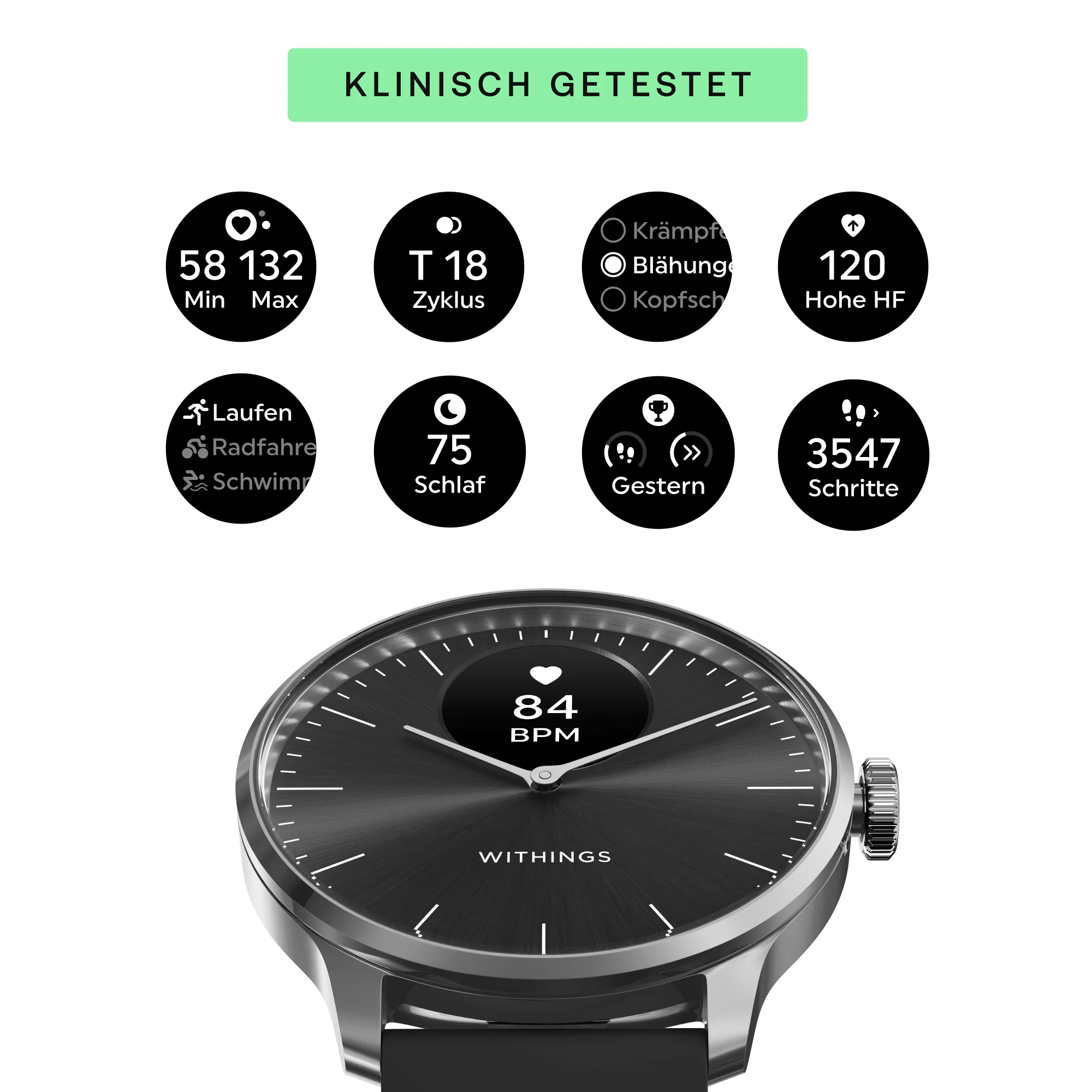 Withings ScanWatch Light - 37mm black - Image 6