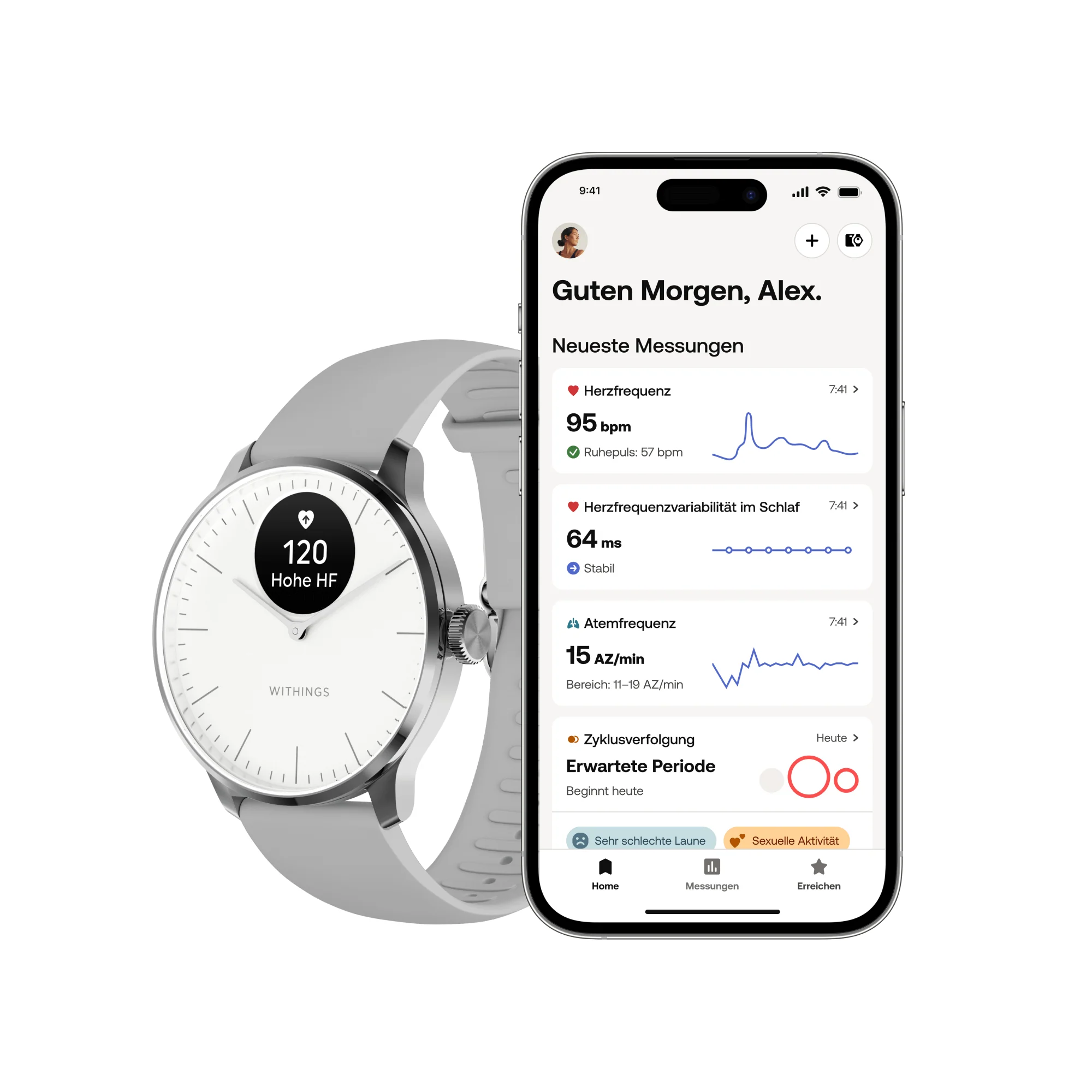 Withings ScanWatch Light - 37mm White - Image 7